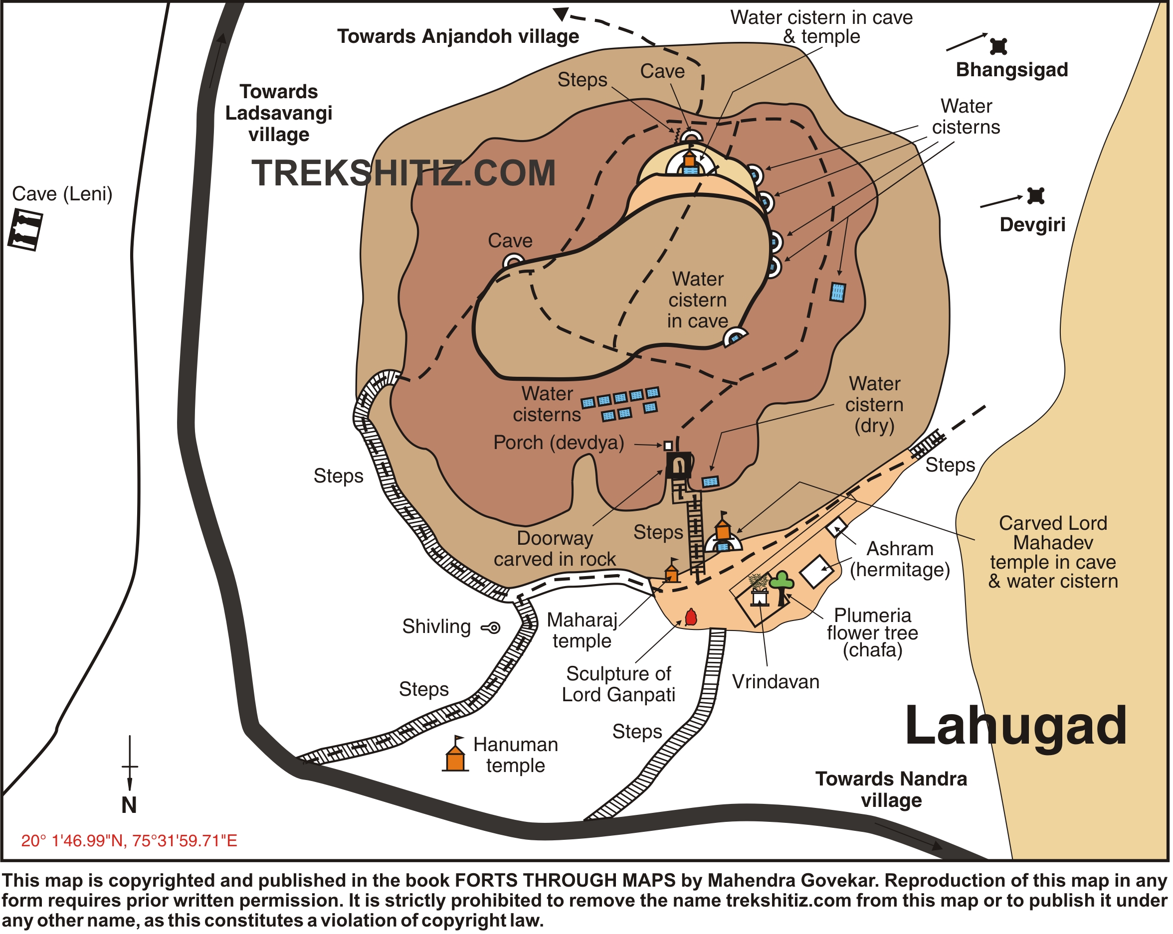 Lahugad English Map